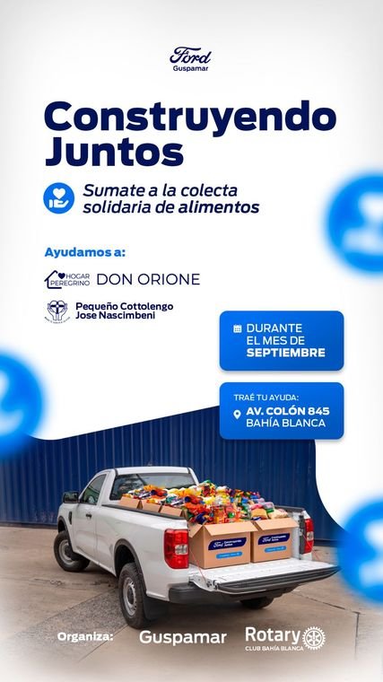 Pieza de la campaña Construyendo Juntos: colecta solidaria de alimentos
